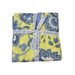 April Cornell Madeline Buttercup Tea Towel Set of 2 New Teatowels